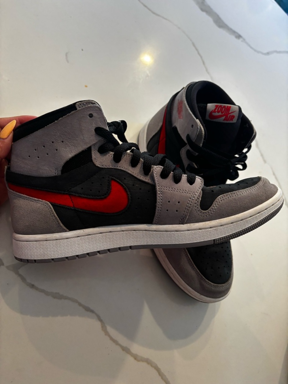 Nike Air Jordan 1 High Zoom Air CMFT 2 Black Fire Red Cement CV1307-060 sz 8.5